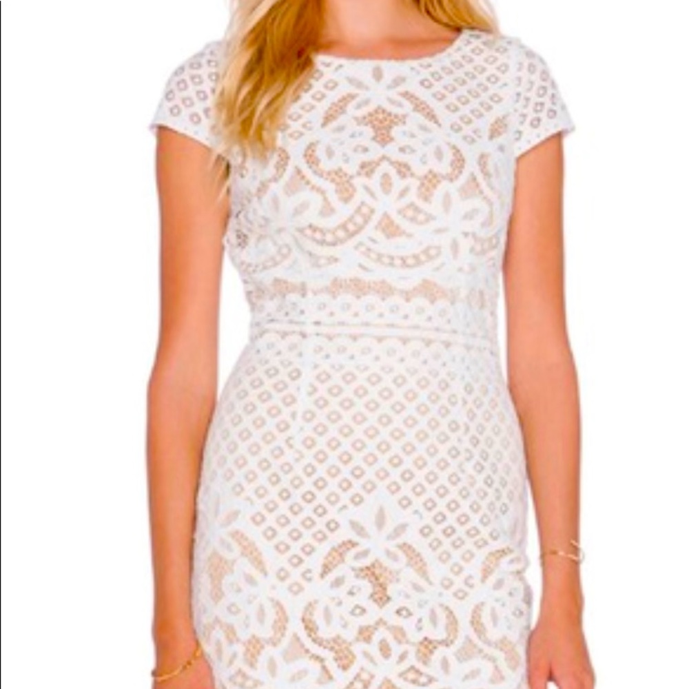 Bailey 44 White lace dress